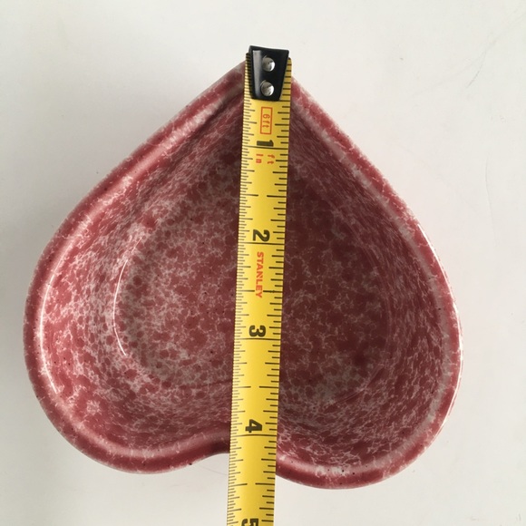 Coche Stoneware Heart Ramekins Pink White Spatter Portugal 2 Ceramic bakeware - Picture 14 of 15